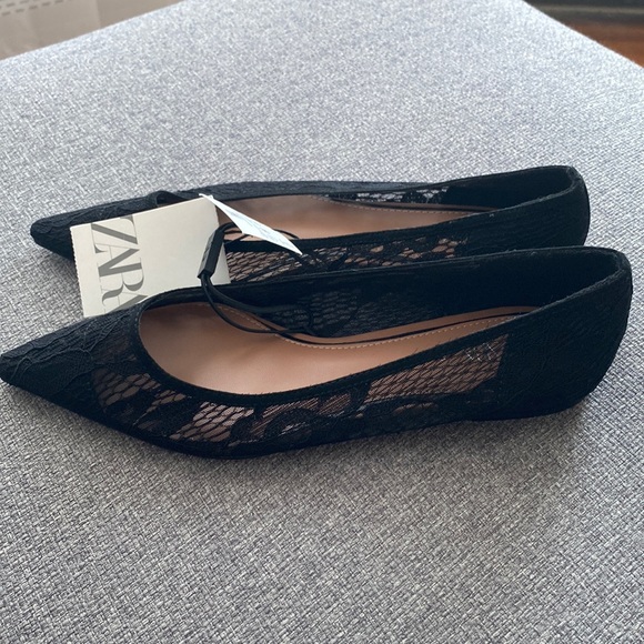 Zara Shoes - Zara Lace Flats